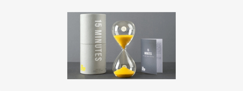 15 Minute Glass- Sand Timer - Snifter, transparent png download