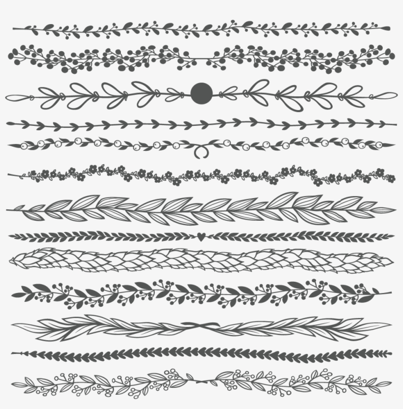 I Have A Small Collection Of Flowery Horizontal Rulers - Lace Separator Bar, transparent png download
