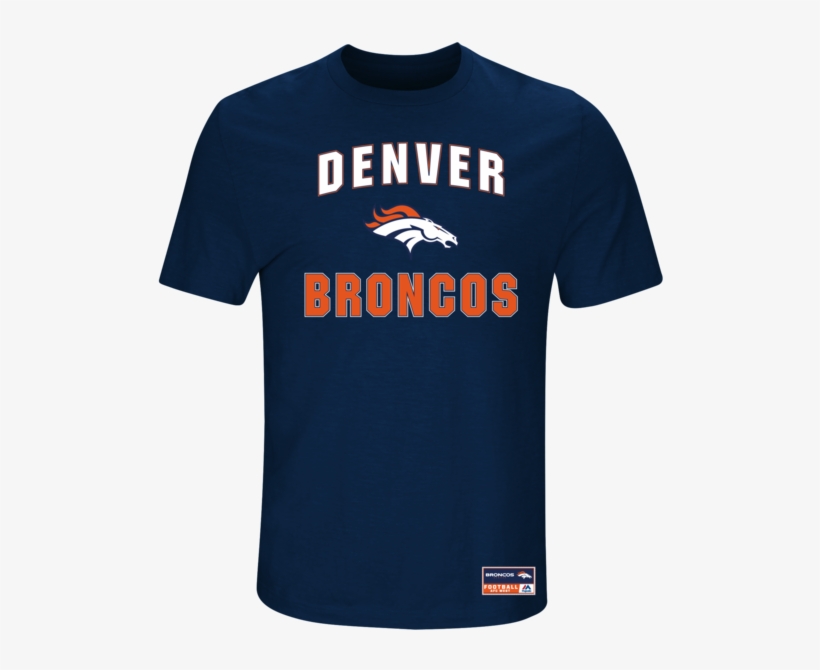 Men's Denver Broncos Majestic Navy Blue Line Of Scrimmage - Denver Broncos, transparent png download
