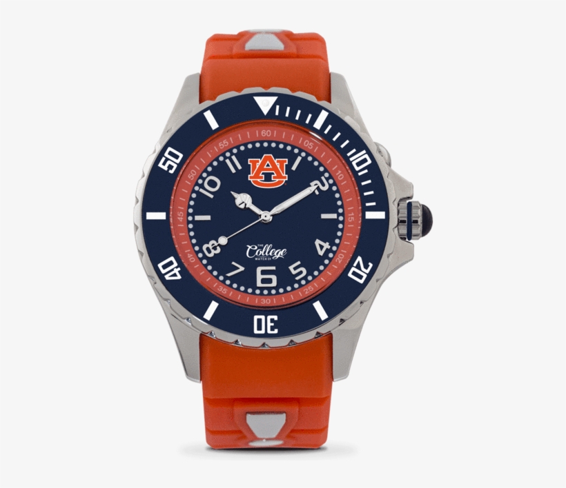 Auburn Tigers Watch - Kyboe Silver Midnight Watch, transparent png download
