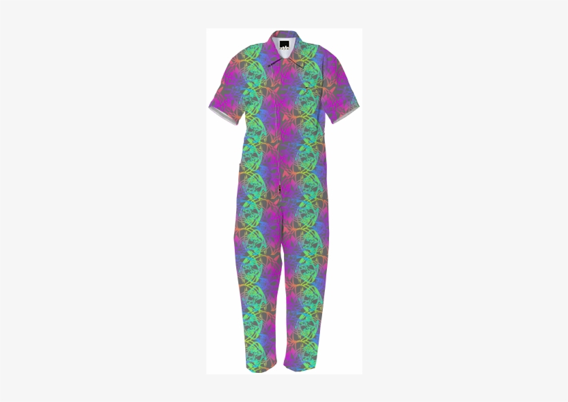 Glow Sticks Abstract Funky Patterned Jumpsuit $180 - Day Dress, transparent png download