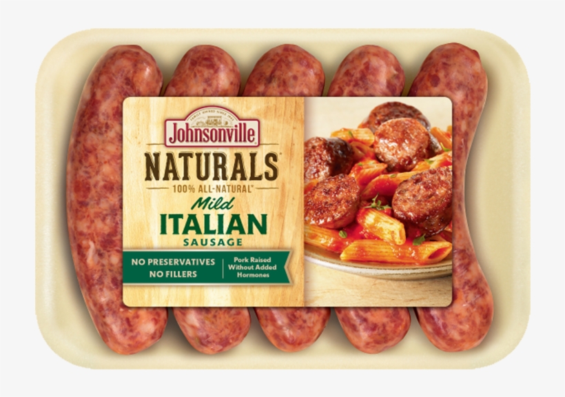 Mild Italian Sausage - Johnsonville Naturals Mild Italian Sausage, transparent png download
