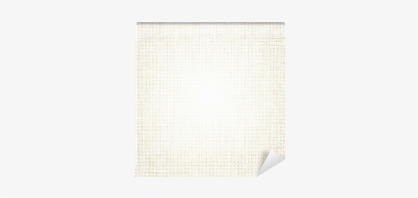 Beige Canvas Texture With Delicate Grid, White Background - Placemat, transparent png download