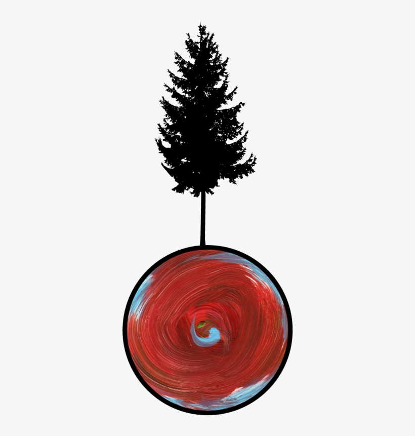 Tree Painting Brush Silhouette Myjob 4asno4i - Circle, transparent png download