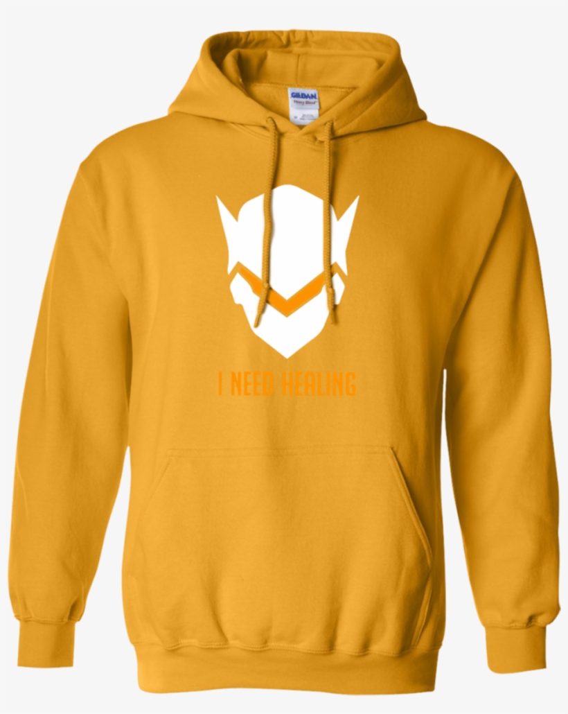 I Need Healing Genji Mask Genji Face Overwatch Icon - Yellow Hoodie With Roses, transparent png download