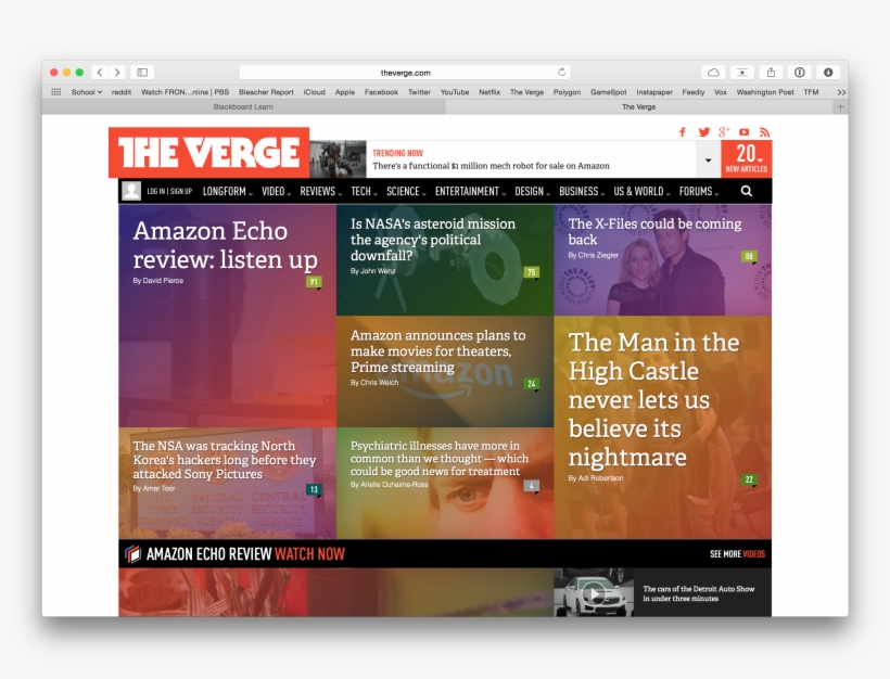 The Verge Homepage Is Simple, Uncluttered, And Easy - Verge, transparent png download