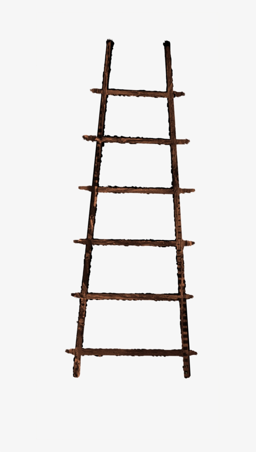 Old Ladder Png Rough Wood Grain Cutout By Annamae22 - Rope Ladder Png, transparent png download