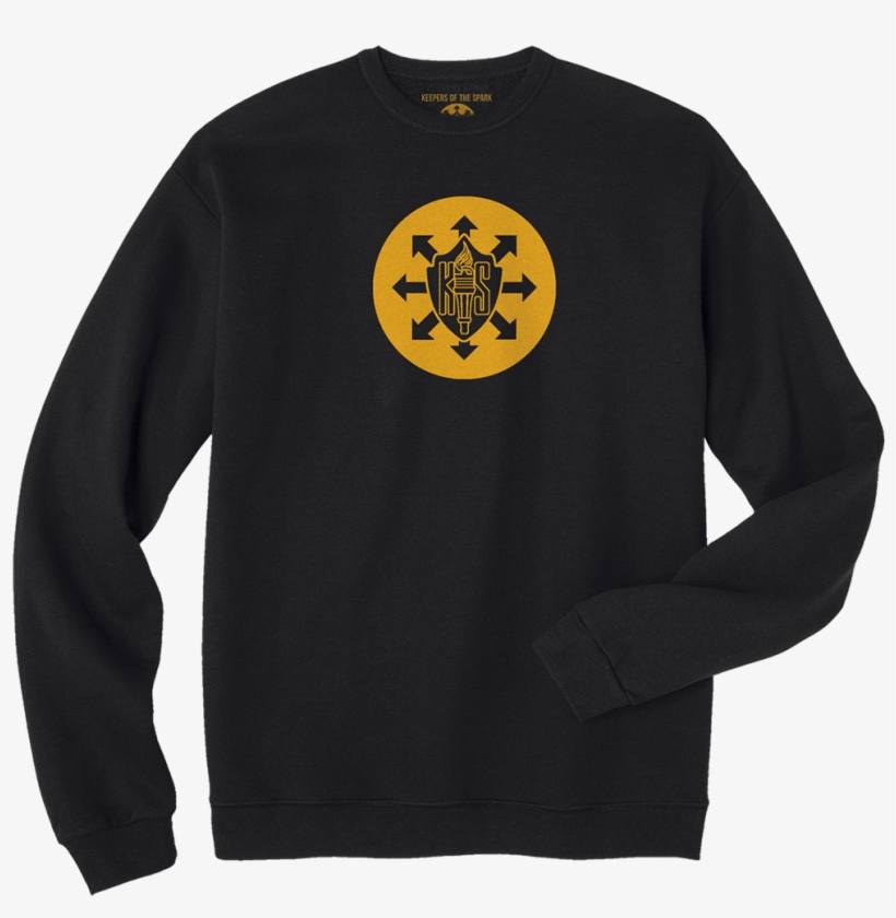 Circle Badge Sweatshirt - Black Hanes Sweater, transparent png download