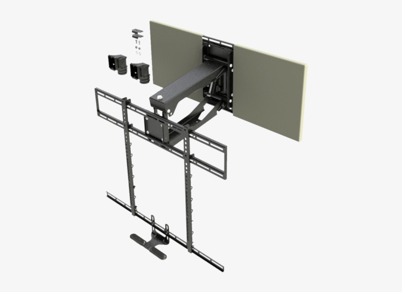 Mantelmount Mm700 Pro Pull Down Tv Wall Mount Update - Mantelmount Rb100 Recess Box, transparent png download