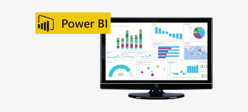Displaying A Power Bi Dashboard In Your Office - Power Bi On Tv, transparent png download