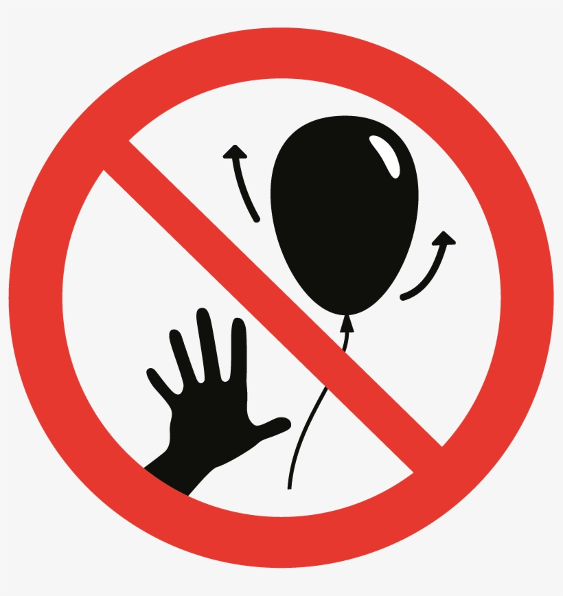 Our Position On Balloon Releases - 🚫 Png, transparent png download
