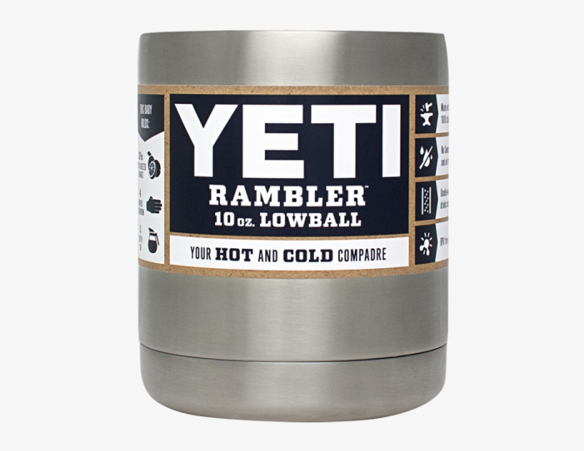 Yeti Rambler Lowball - Yeti Rambler Tumbler Lowball, 10oz, Stainless Steel, transparent png download