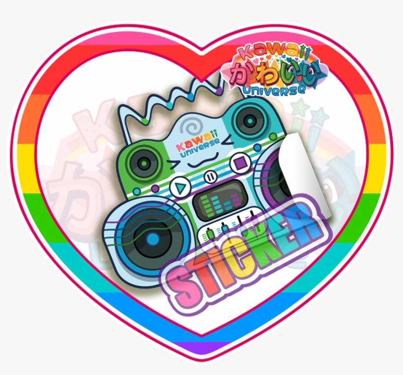 Cute Old Skool Boom Box Sticker - Cafepress King Duvet Cover, transparent png download