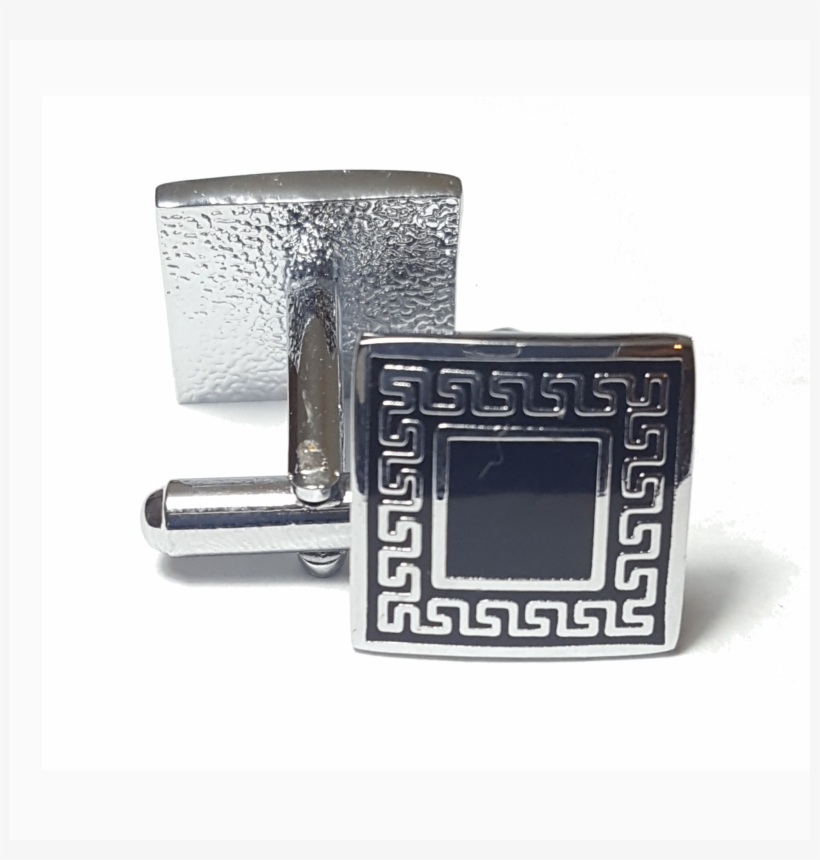 Greek Key Cuff Links - Cufflink, transparent png download