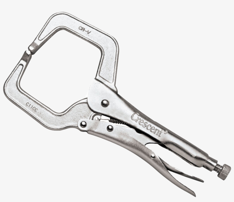 Crescent Locking C-clamp Pliers - C Clamp Pliers, transparent png download
