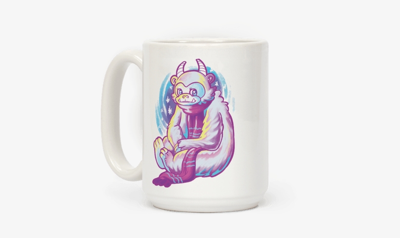 Neon Rainbow Yeti Coffee Mug - Blood Of My Enemies Jk It's Coffee, transparent png download