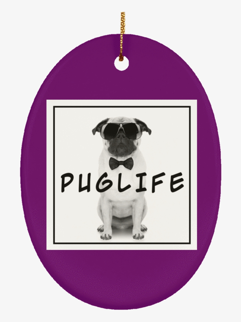 Pug Life Christmas Ornament - Motorola Moto G5 Plus Leren Portemonnee Hoesje Dog, transparent png download