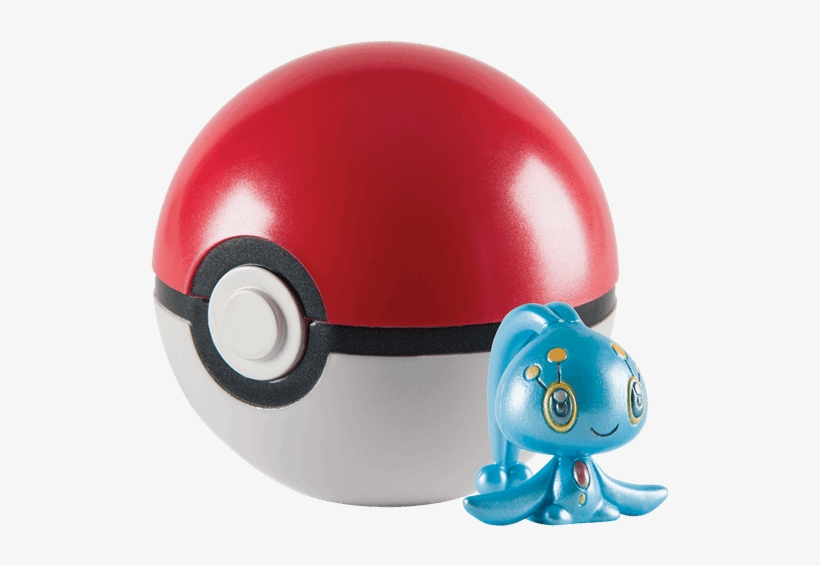 Manaphy & Poke Ball Clip N Carry Mythical Poke Ball - Pokemon 20th Anniversary Manaphy Figure With Pokeball, transparent png download