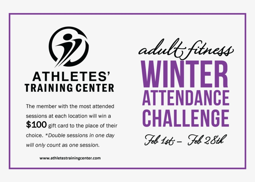 Adult Fitness Winter Attendance Challenge - Three Challenges By Nicolas Hauff 9781599324906 (paperback), transparent png download