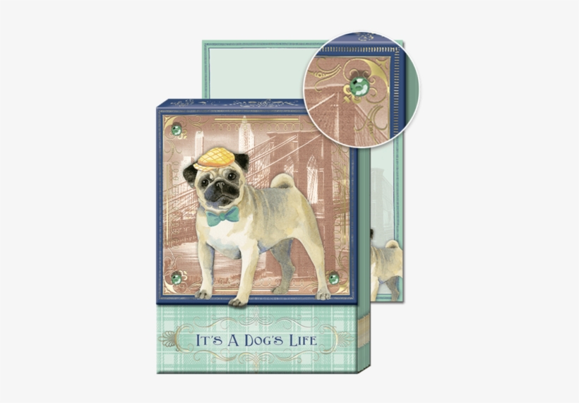 Posh Pets Brooklyn Pug Pocket Note Pad - Office Boutique Posh Dogs At Work - Pocket Notepads, transparent png download