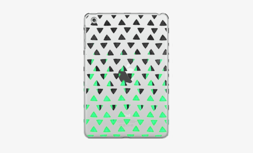 Modern Abstract Mint Green Black Triangles Pattern, transparent png download