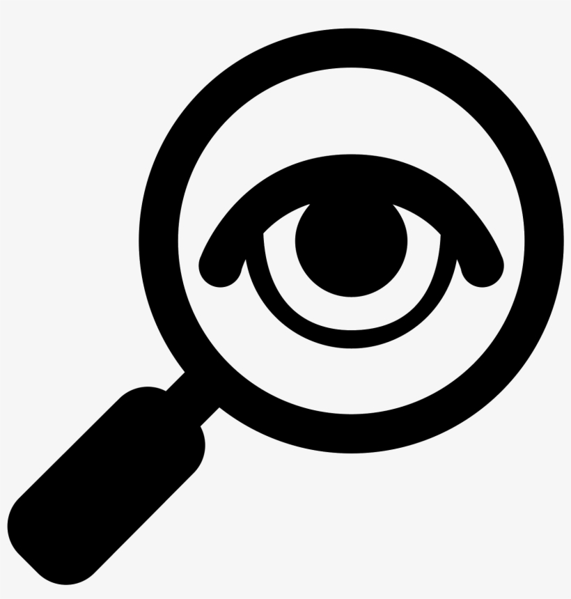 The Icon Consists Of A Stylized Eye Within A Magnifying Detective Icon Transparent Png 1600x1600 Free Download On Nicepng