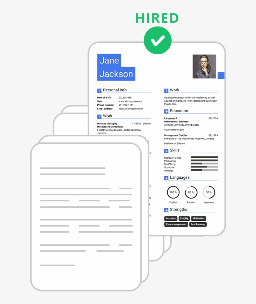 Create My Resume In Minutes - Résumé, transparent png download