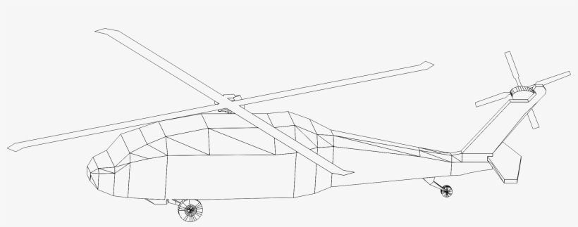 This Free Icons Png Design Of 3d Low Poly Blackhawk, transparent png download