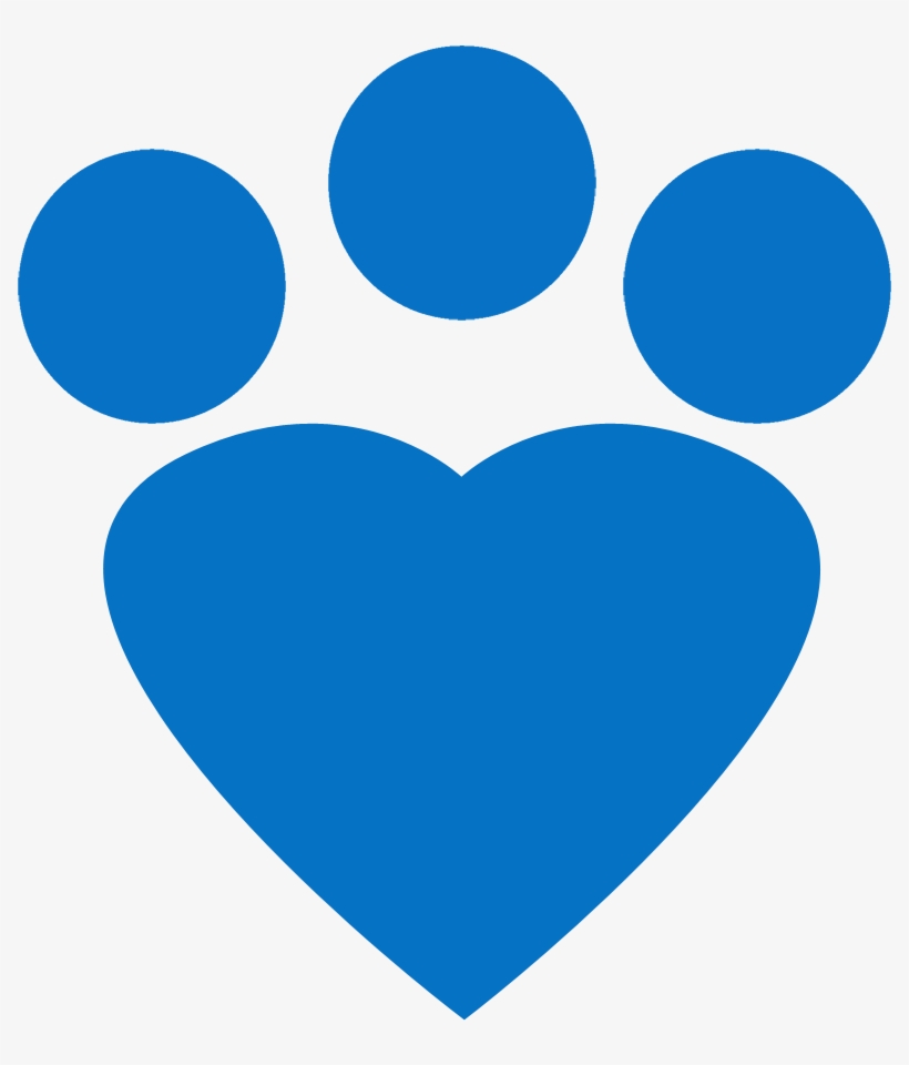 Download Blue Heart Paw Print Heart Transparent Png 800x885 Free Download On Nicepng SVG, PNG, EPS, DXF File