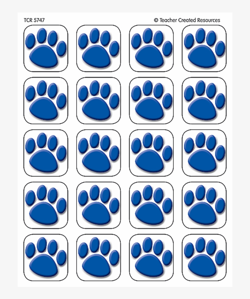 Tcr5747 Blue Paw Prints Stickers Image - Captain America For Party, transparent png download