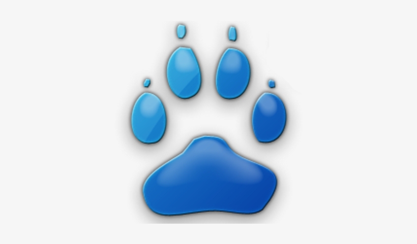 Lykan Blue Paws Ad - Clip Art, transparent png download