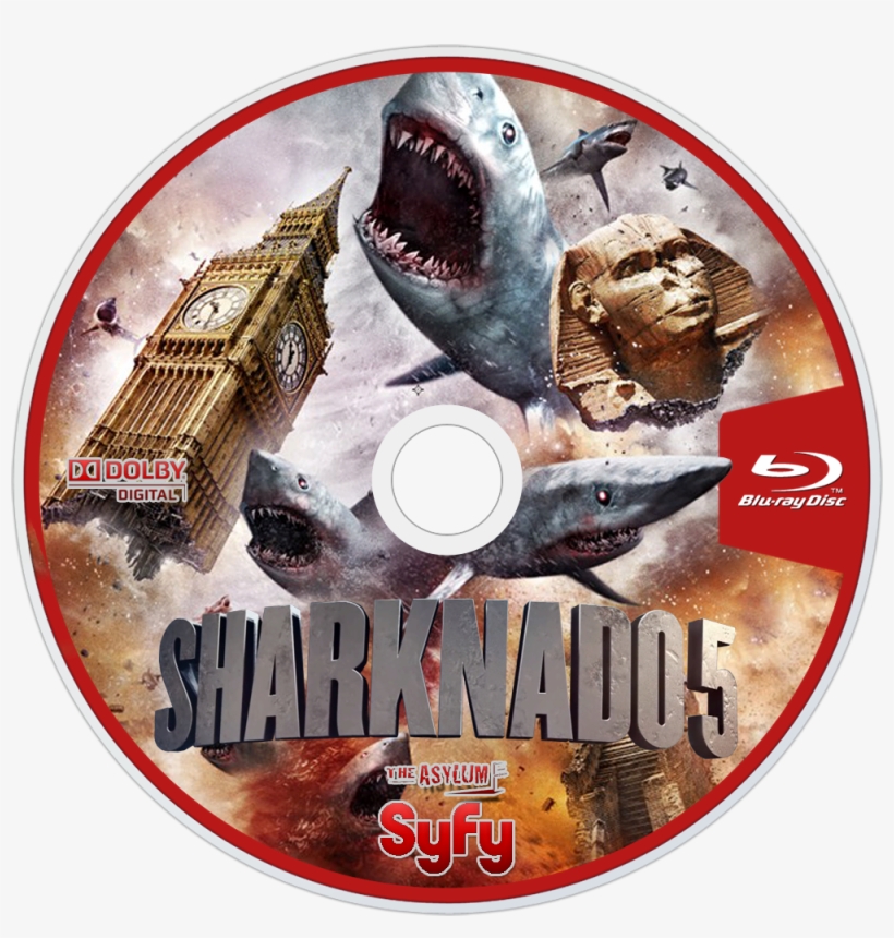 Sharknado 5 Earth 0 Bluray Disc Image - Sharknado 5 Soundtrack, transparent png download