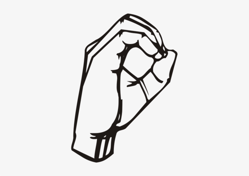 Orgasm Man - Sign Language Letter O, transparent png download