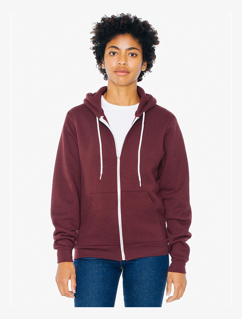 F497w Unisex Flex Fleece Zip Hooded Sweatshirt - Hoodie, transparent png download