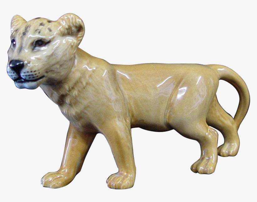 Beswick Lion Cub - Figurine, transparent png download