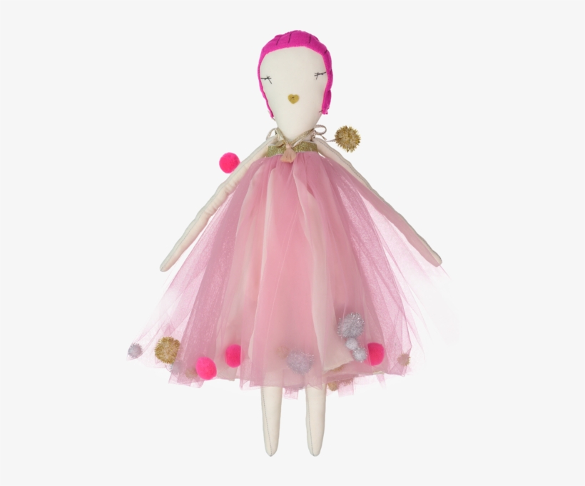 Jess Brown Rag Doll - Atsuyo Et Akiko Jess Brown Doll / Les Ponpoms / Pink, transparent png download