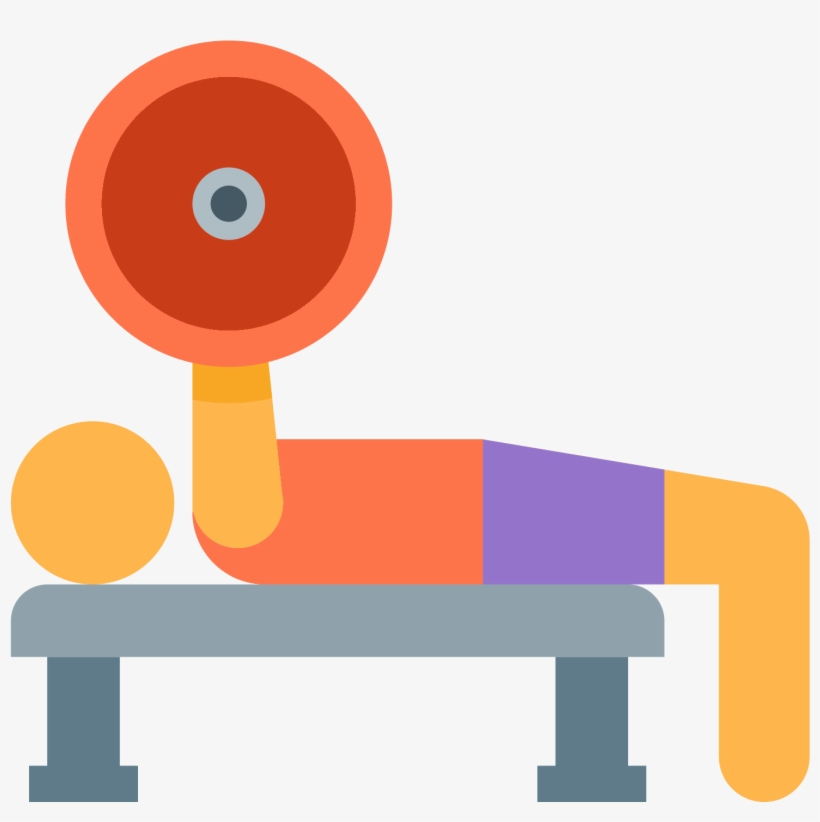 Banca Pesas Icon - Bench Press Icon, transparent png download