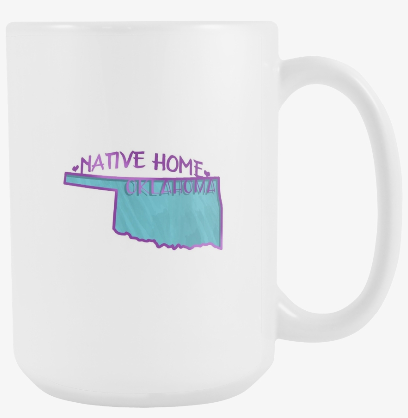 Love Oklahoma Native Home State Flag Map Outline 15oz - Beer Stein, transparent png download