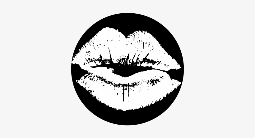 Kissy Lips Gobo - Red And Black, transparent png download