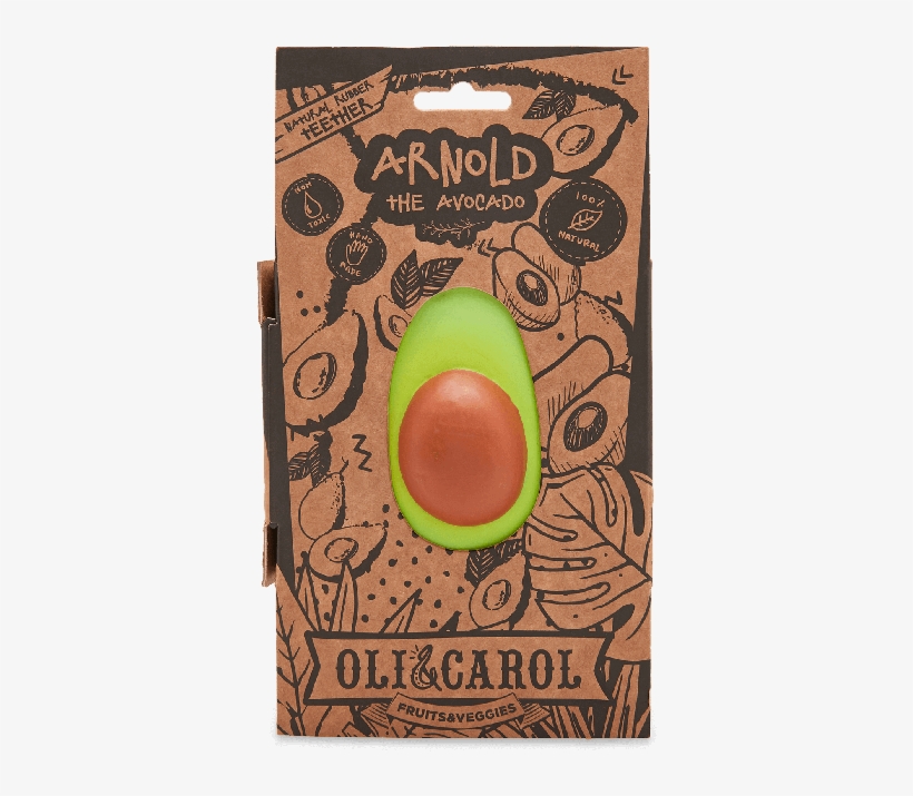 Arnold The Avocado Teether - Avocado Oli And Carol, transparent png download