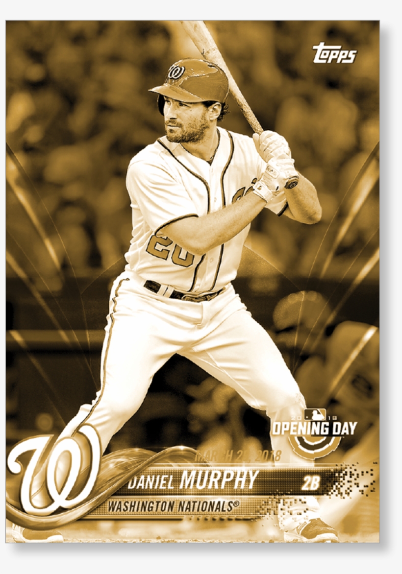 Daniel Murphy 2018 Topps Opening Day Baseball Base, transparent png download