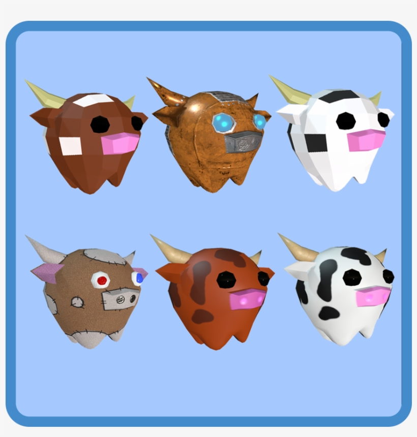 6 Cute Cows - Cattle, transparent png download
