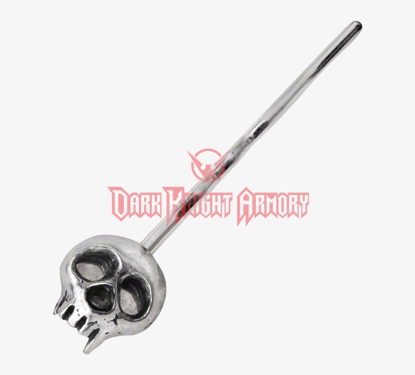 Pewter Skully Hair Pin - Knights Templar Wooden Sword, transparent png download