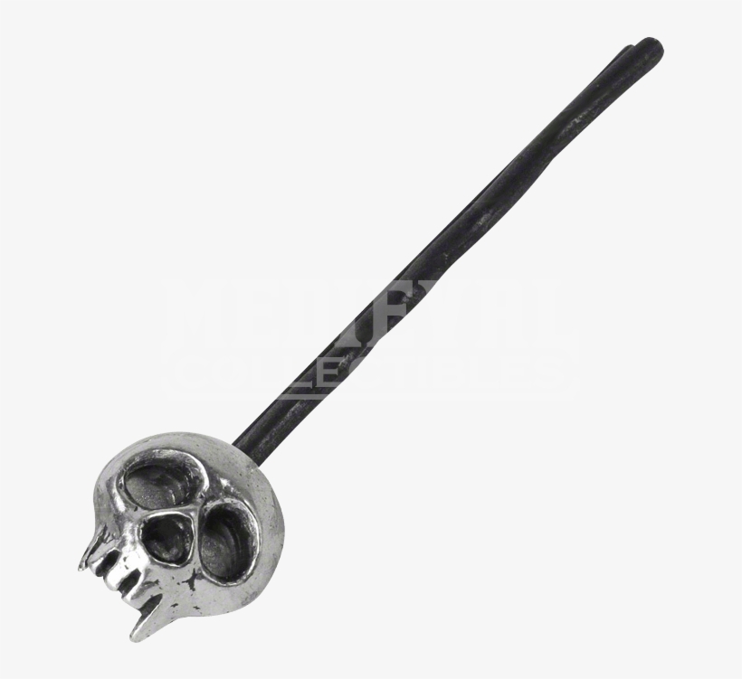 Black Skully Hair Pin - Accessories Gothic Png, transparent png download