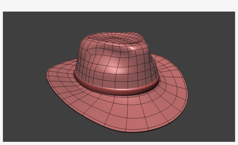 Wireframe Hat 128 Kb - Cowboy Hat, transparent png download