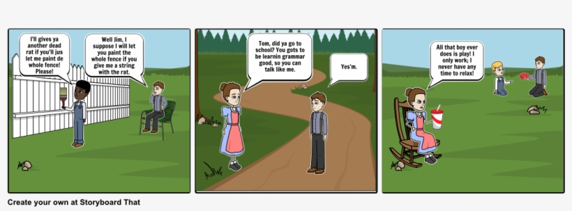 Tom Sawyer - Cartoon, transparent png download