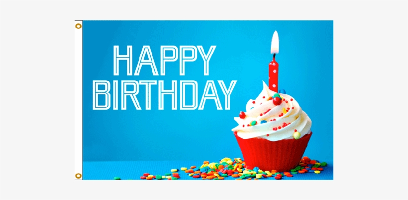 Happy Birthday Flag - Blue Happy Birthday Balloons, transparent png download