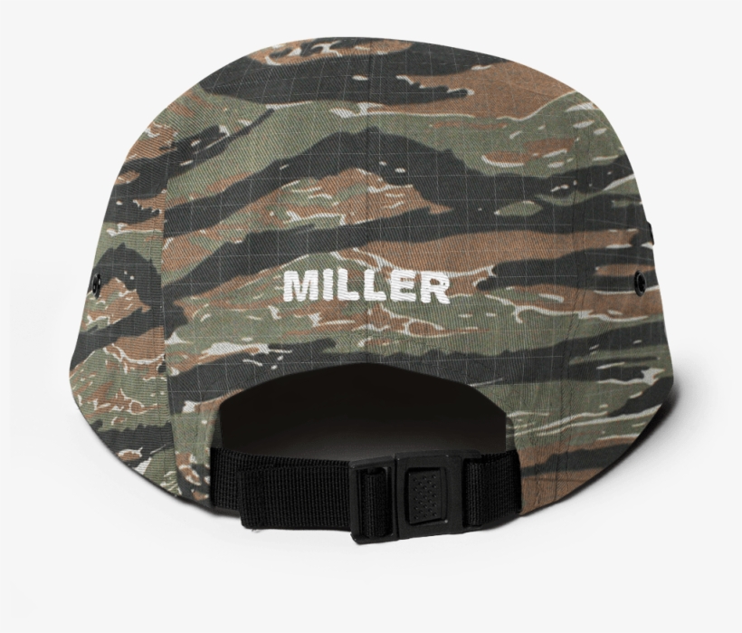 Miller French Fry Five Panel Cap - Armyuniverse Tiger Stripe Camouflage Military 22" X, transparent png download
