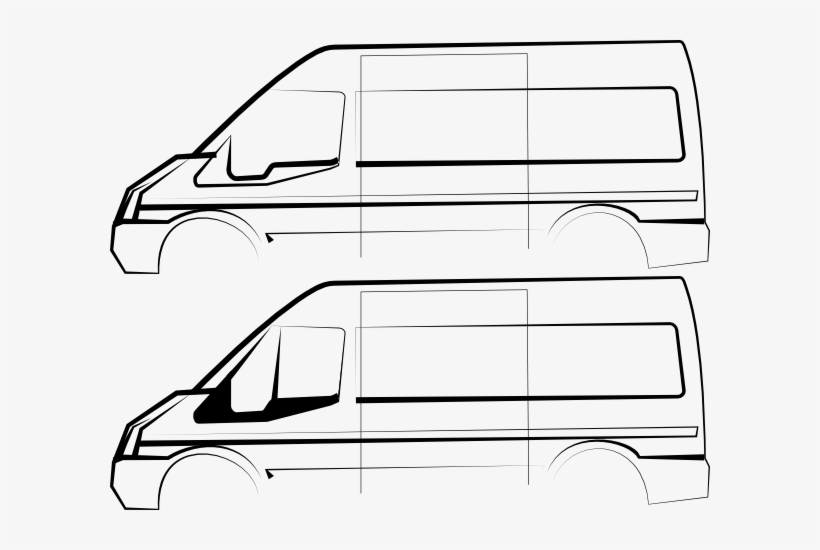 Ford Transit Line Art, transparent png download