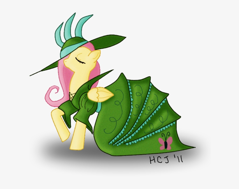Pinwheel-princess, Clothes, Dress, Fluttershy, French - Cartoon, transparent png download